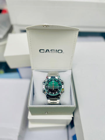 Premium Casio AMW 870D Stainless Steel Band With Box