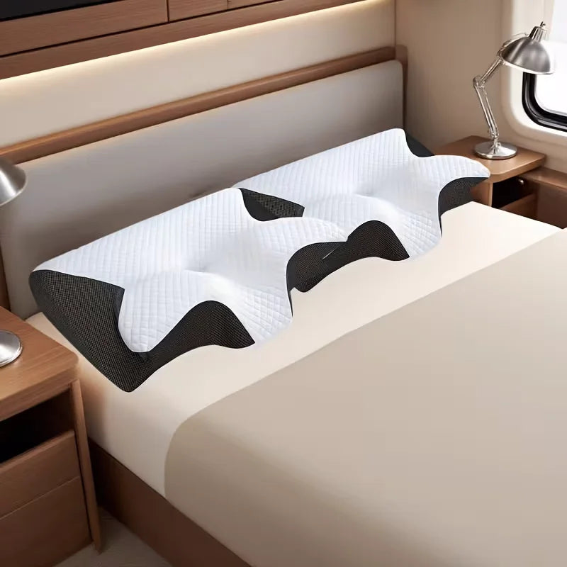 Luxury Ergonomic Pillow for Sleeping, Soft Yet Supportive Neck & Shoulder Comfort